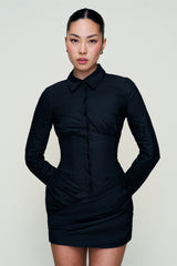 Mynette Corset Shirt Dress